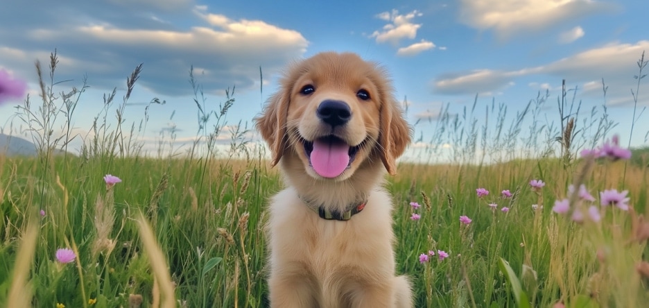 Happy pup